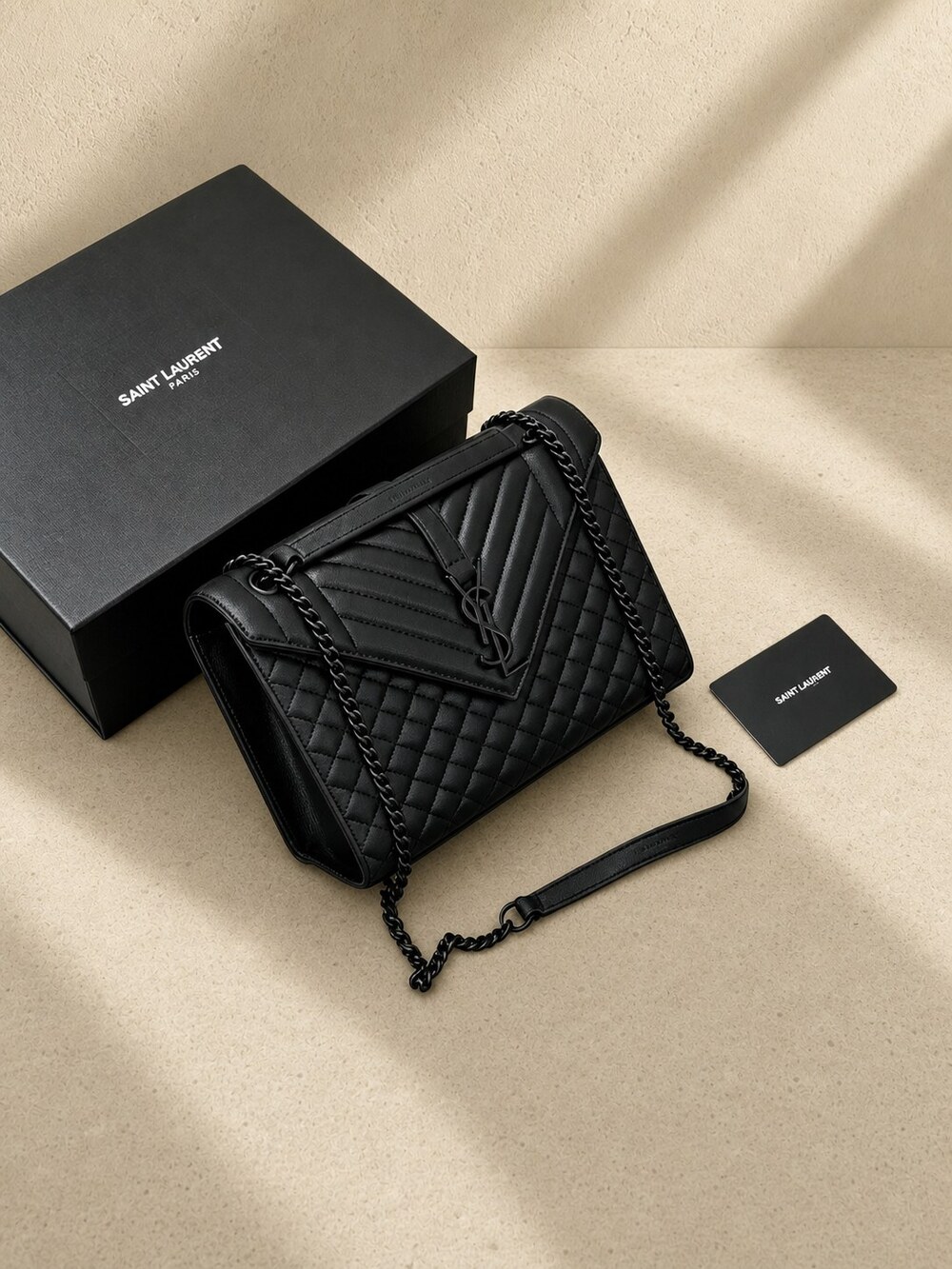 Saint Laurent Envelope Medium Bag | New / Unused - Picture 6 of 6